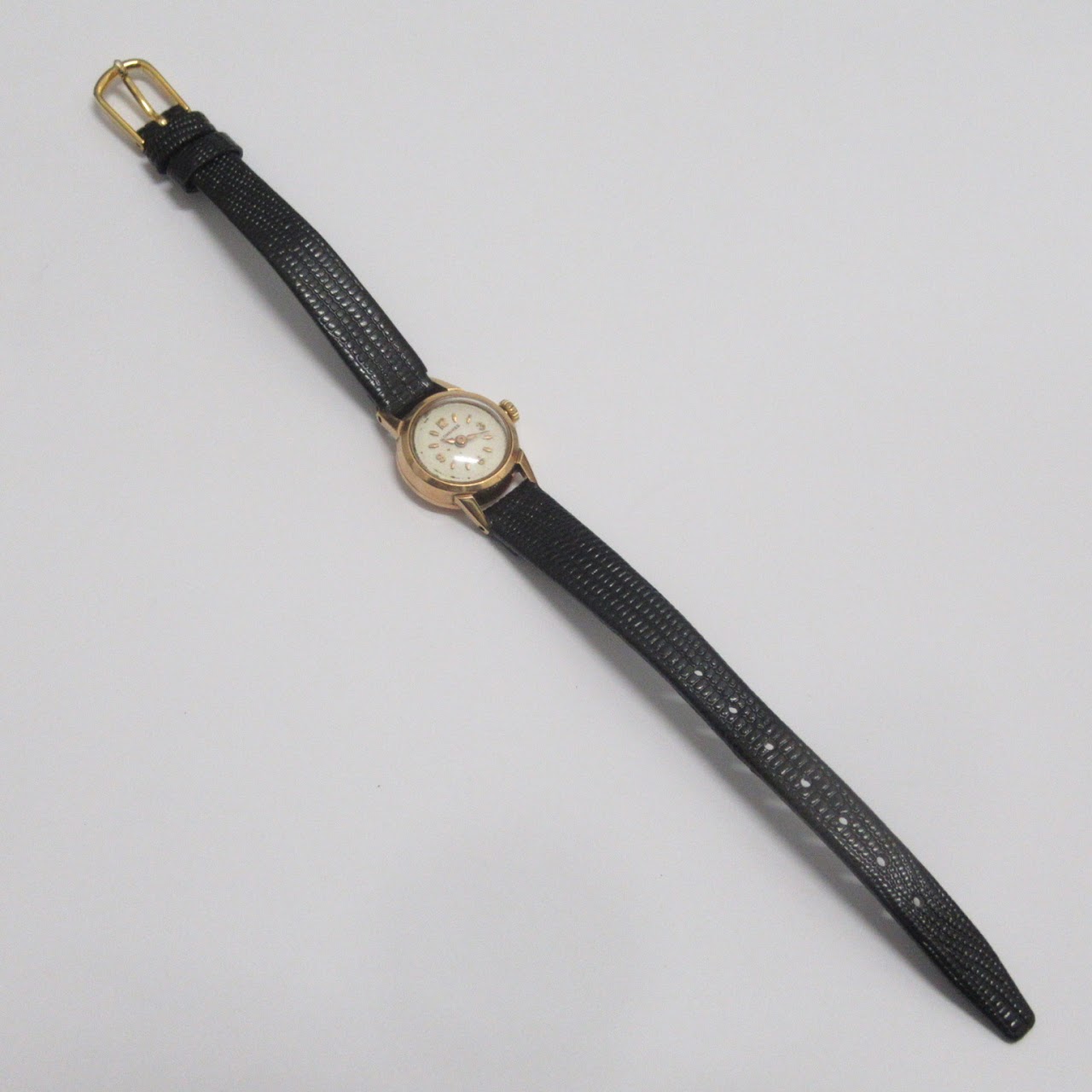 Longines 18K Gold & Leather Watch