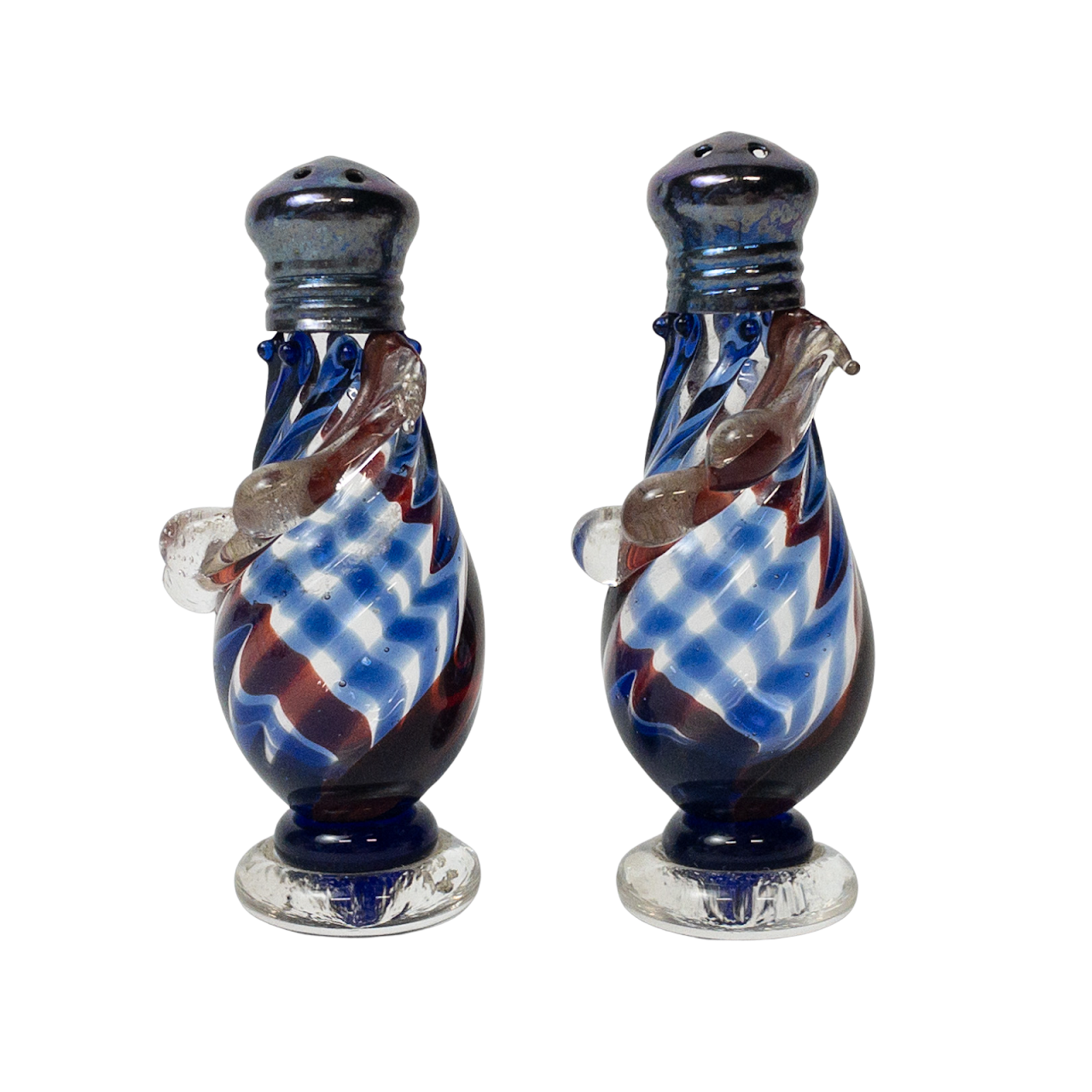 Art Glass Salt & Pepper Shaker Pair