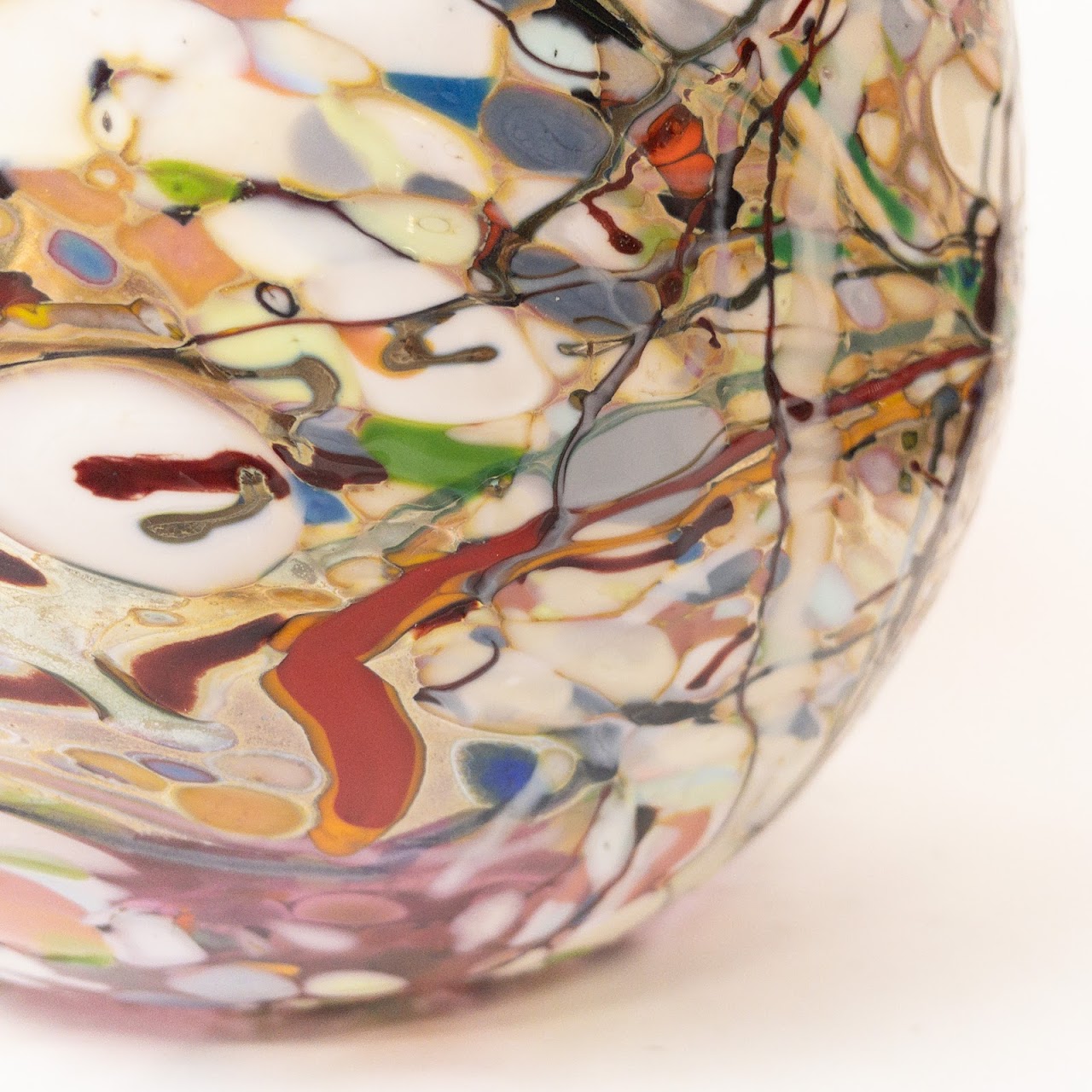 Art Glass Vessel Signed