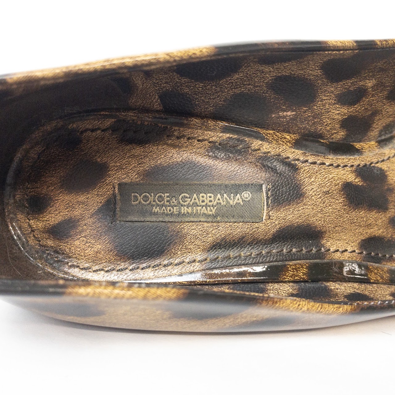 Dolce & Gabbana Animal Print Wedges