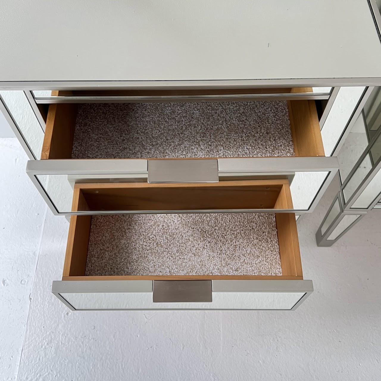 Mirrored End Table Pair