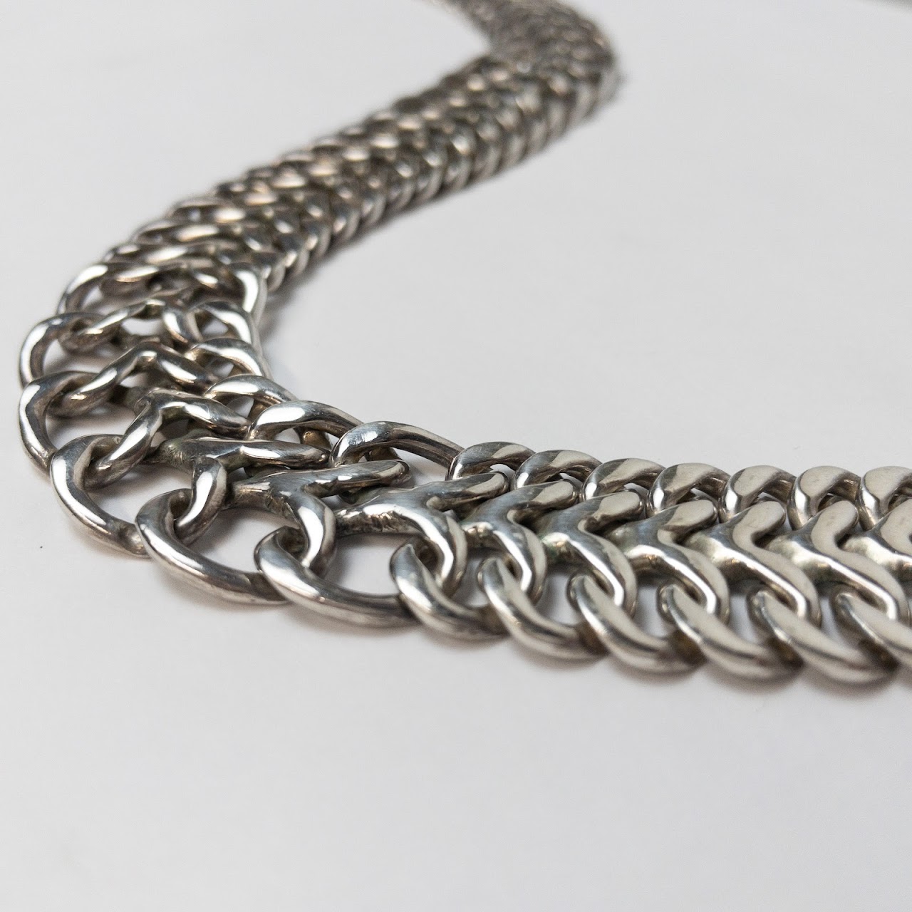 Sterling Silver Multi-Link Necklace