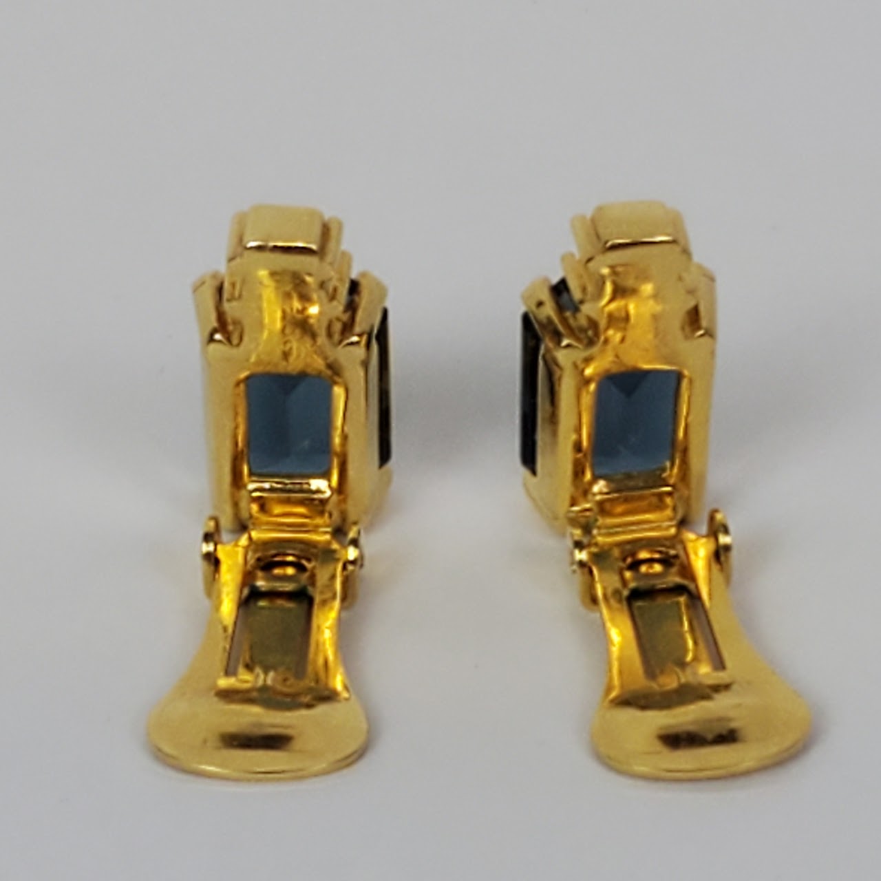 Christian Dior Emerald Cut Clip Earrings