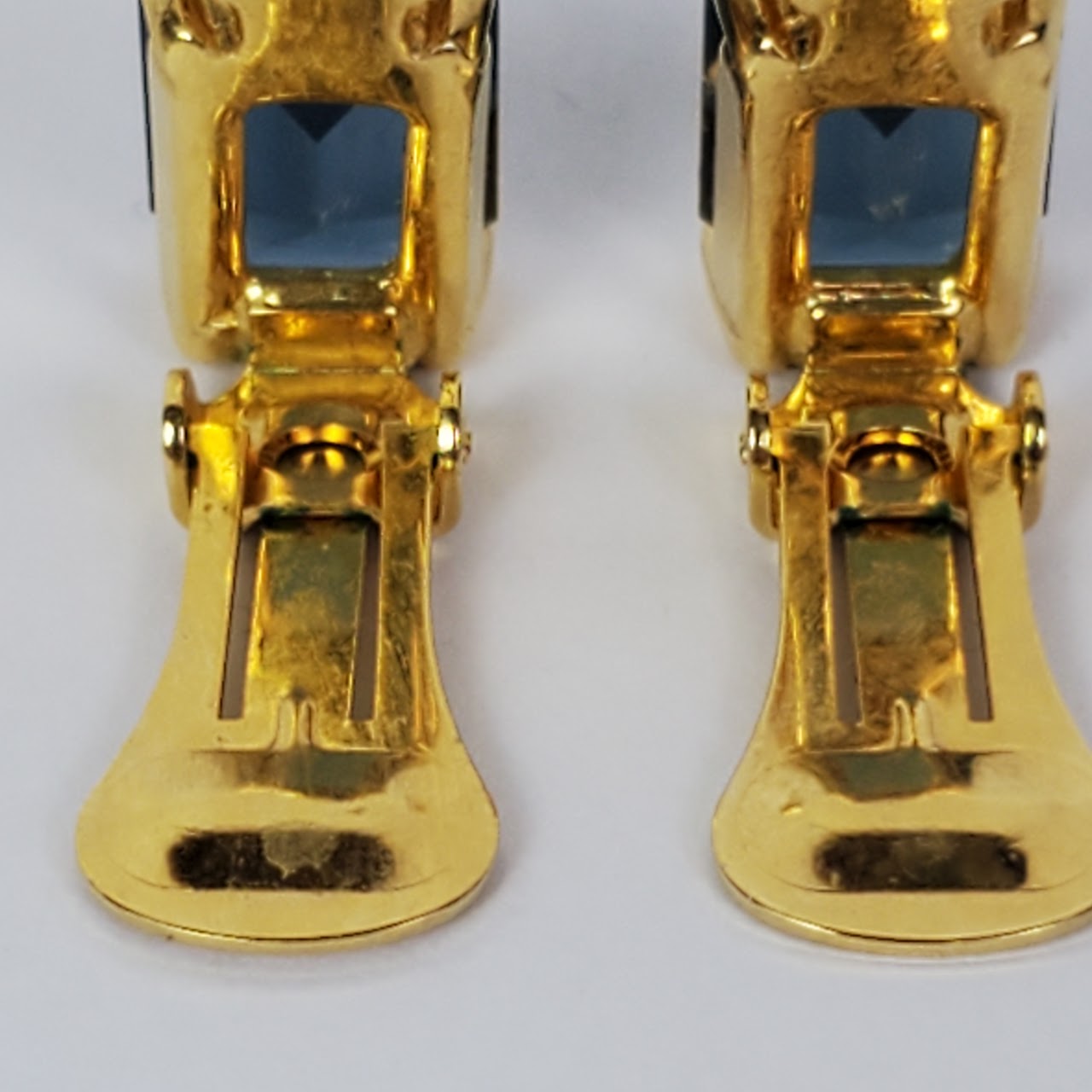 Christian Dior Emerald Cut Clip Earrings