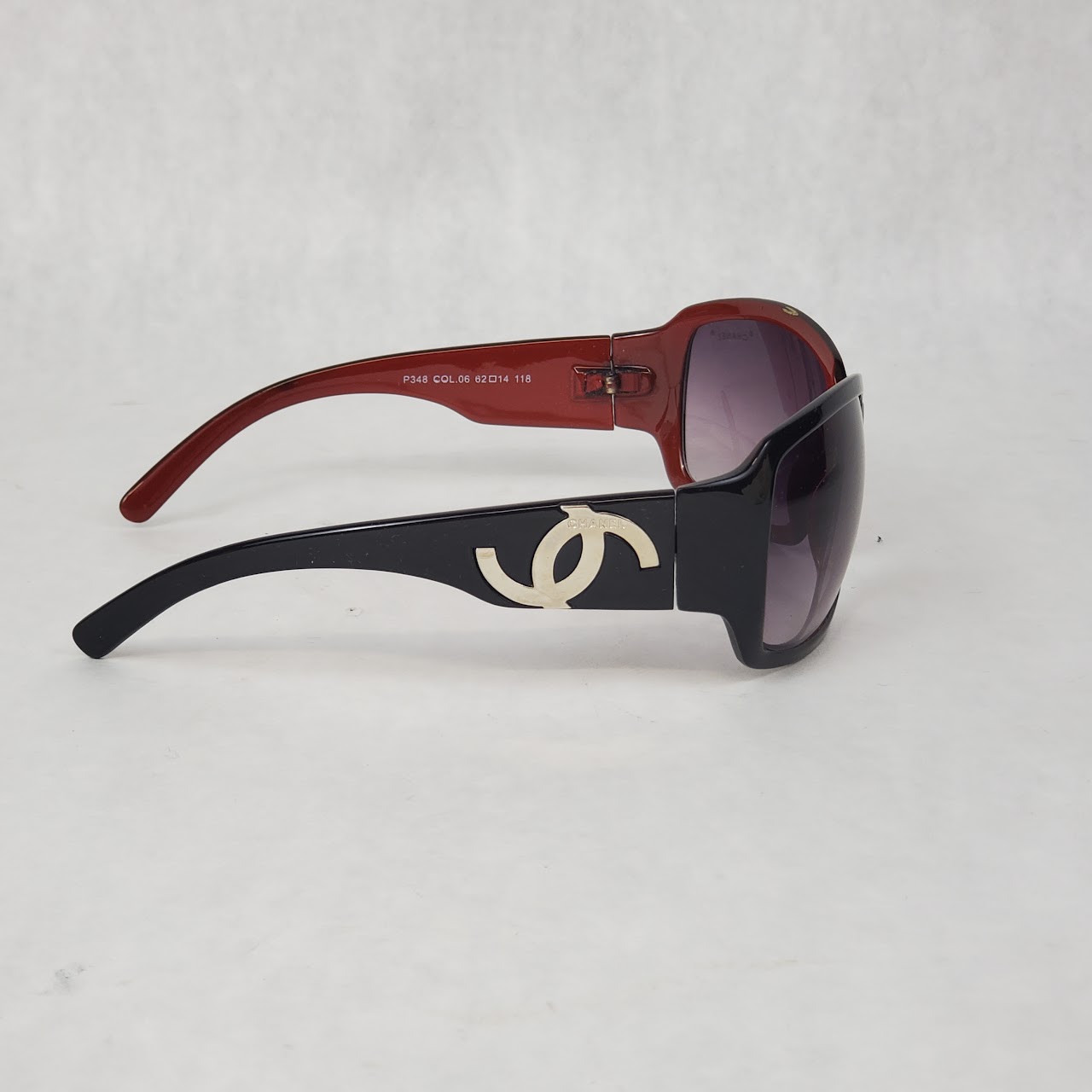 Chanel Logo Two-Tone Sunglasses