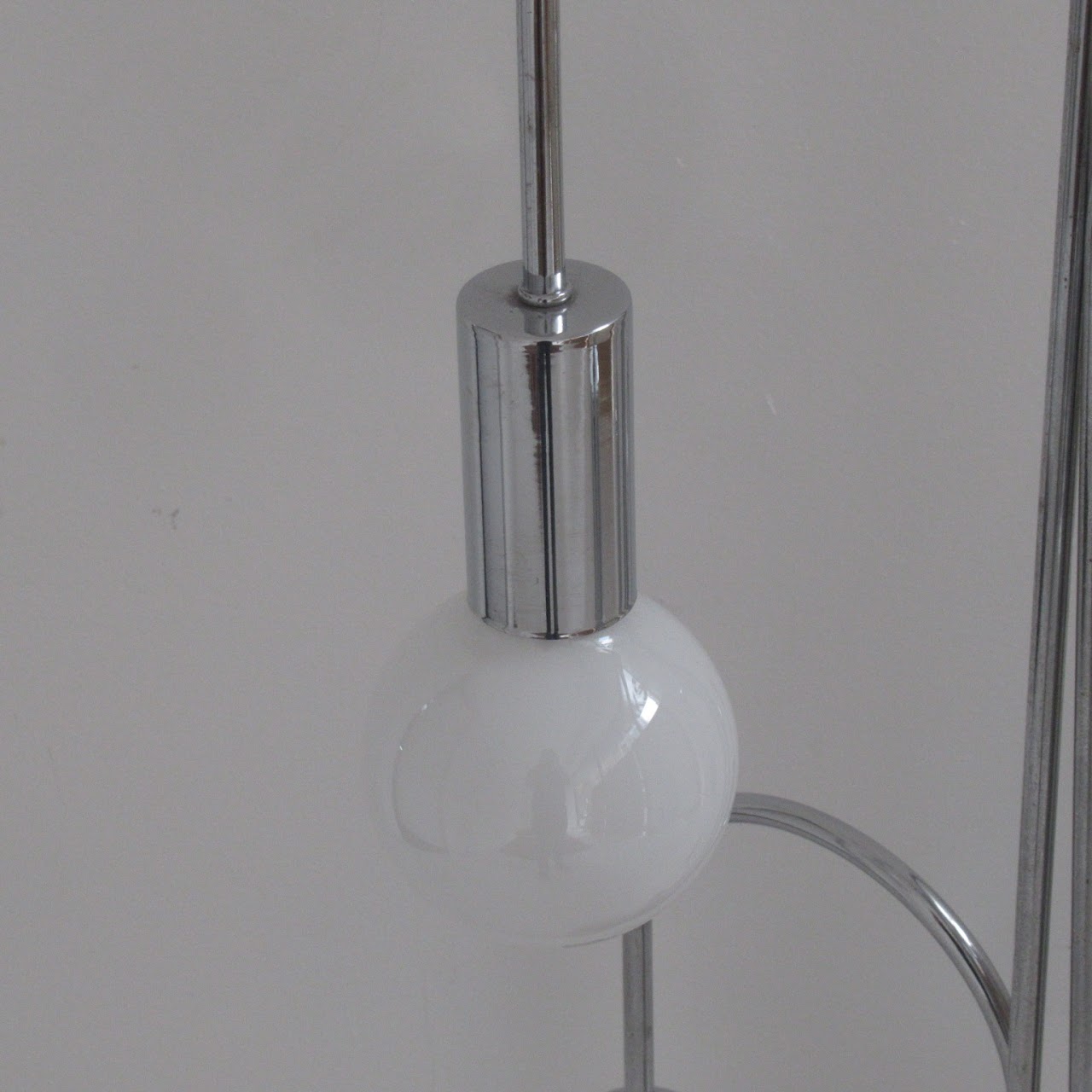 Vintage Five-Bulb Raindrop Chrome Table Lamp