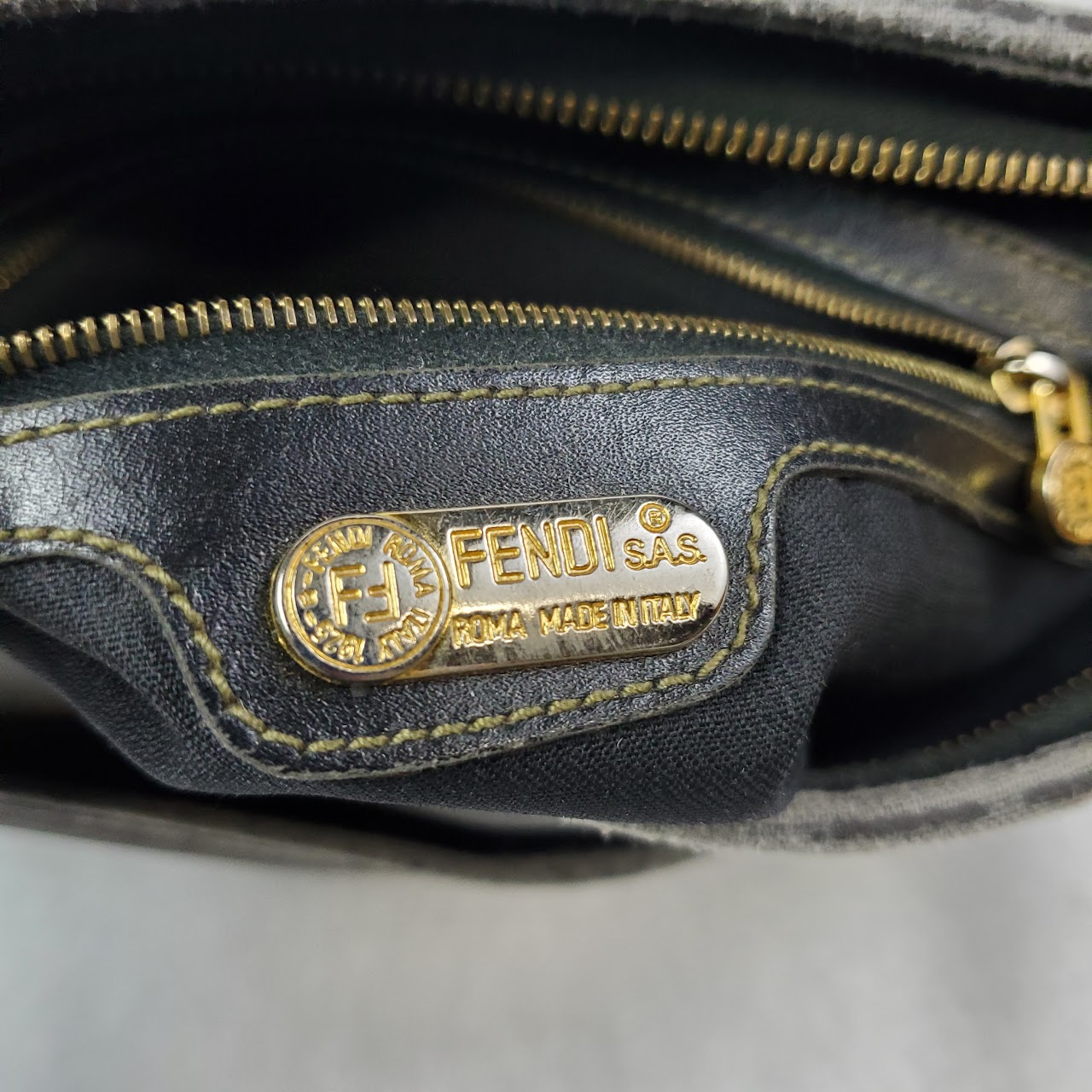 Fendi  Coated Canvas Vintage Shoulder Bag
