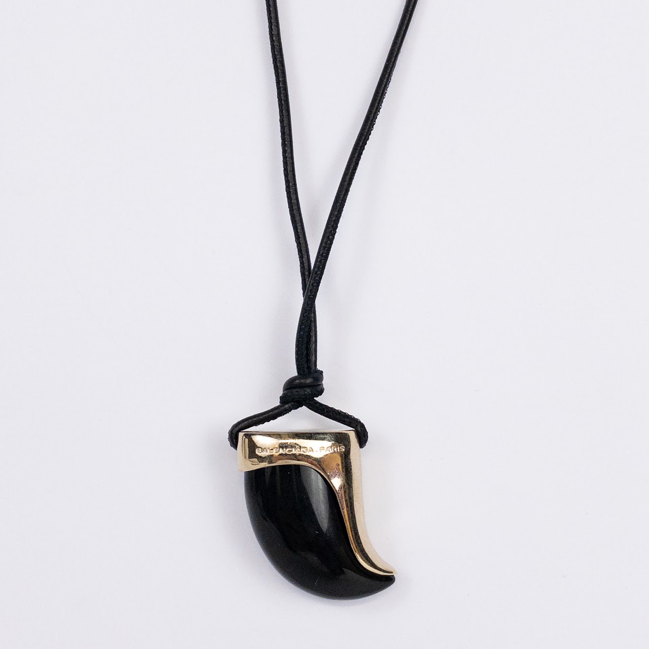 Balenciaga Onyx Claw Necklace