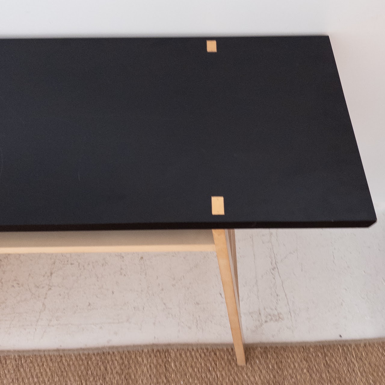 Contemporary Ebonized Maple Desk