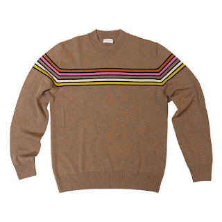 Dries Van Noten Striped Brown Sweater