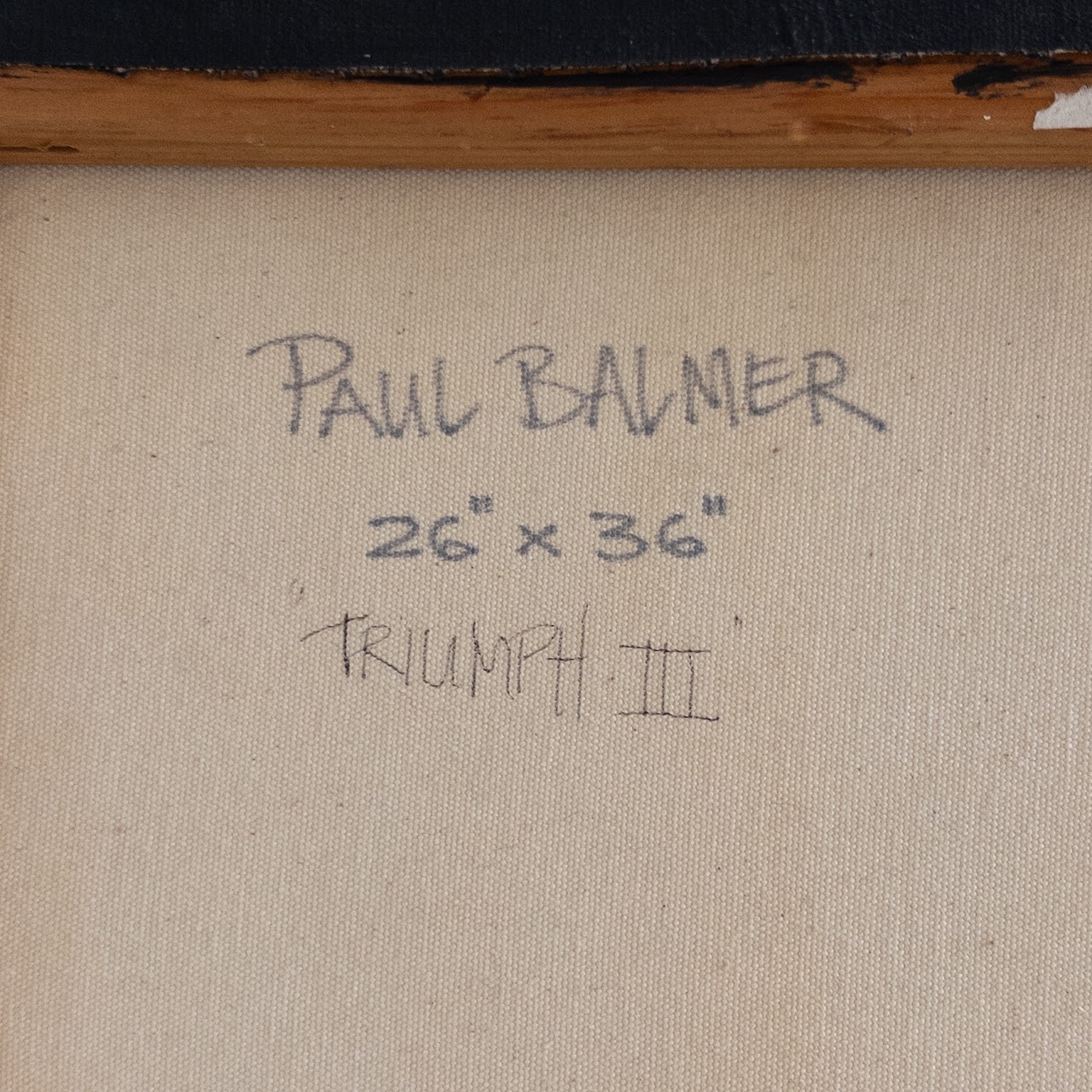 Paul Balmer Signed 'Triumph III' Large Architectural Painting