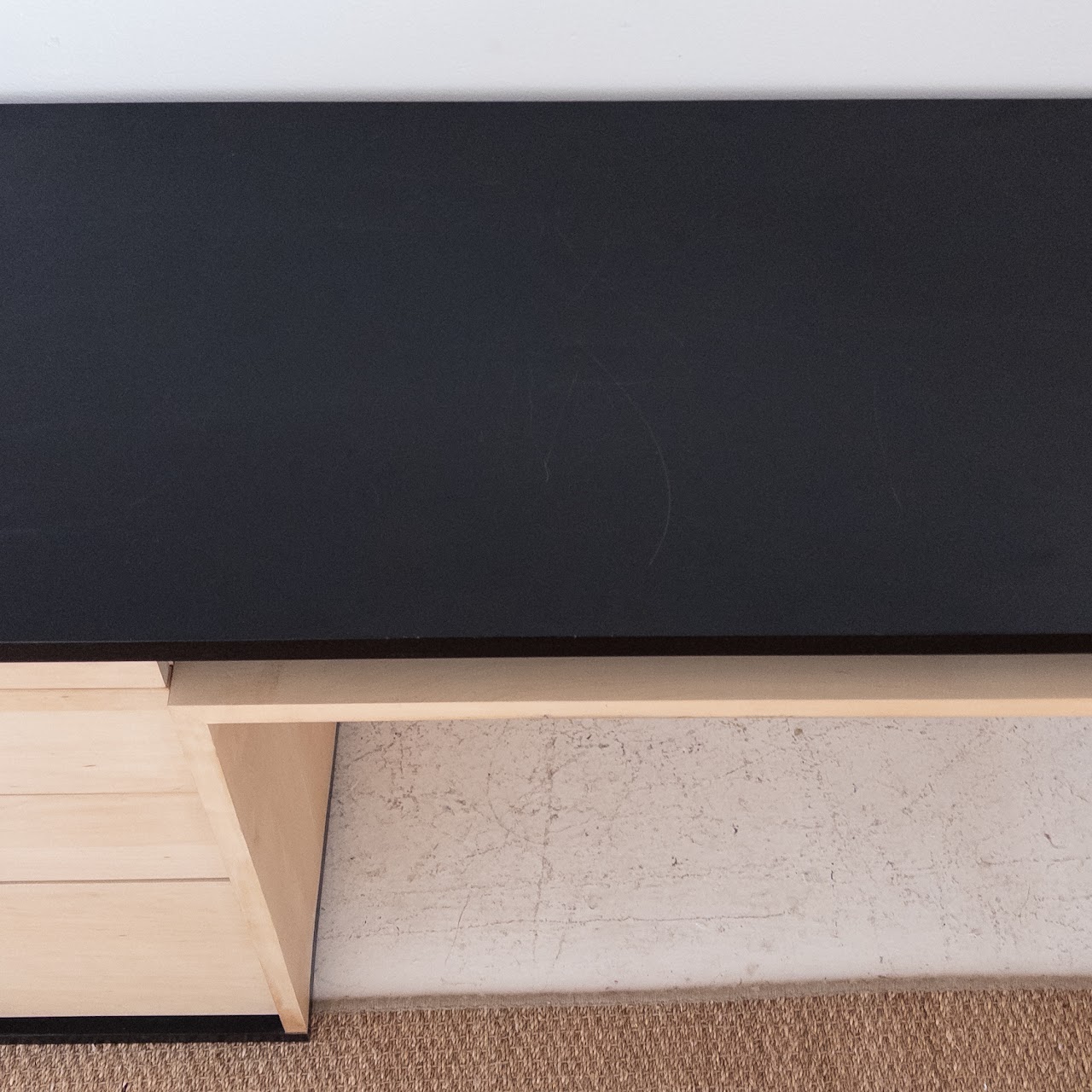 Contemporary Ebonized Maple Desk