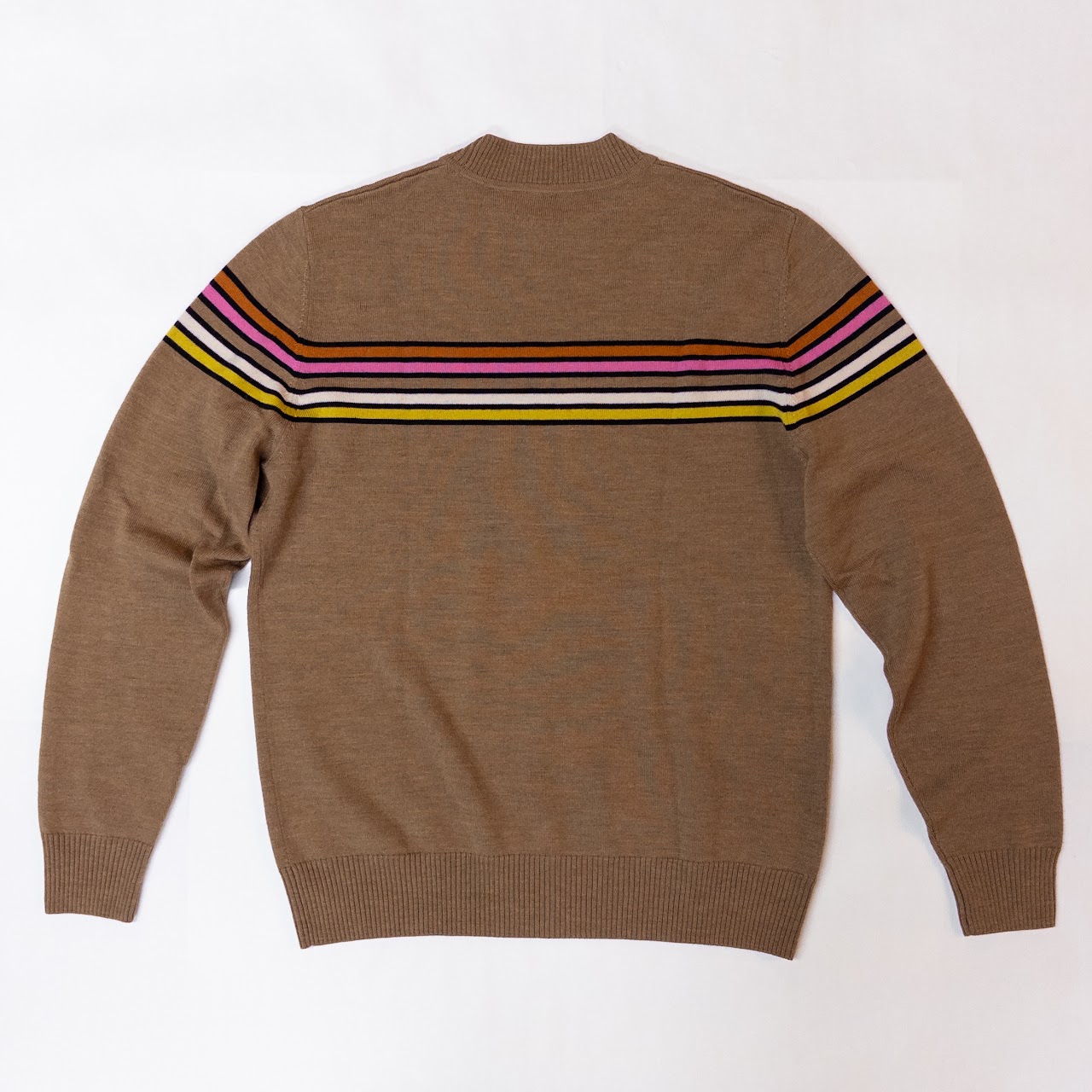 Dries Van Noten Striped Brown Sweater