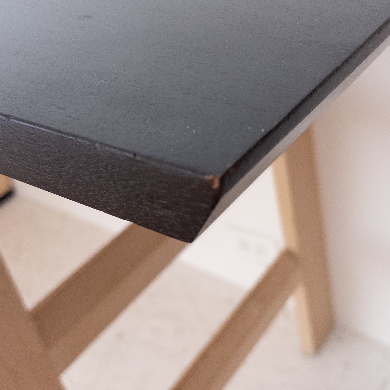 Contemporary Ebonized Maple Desk