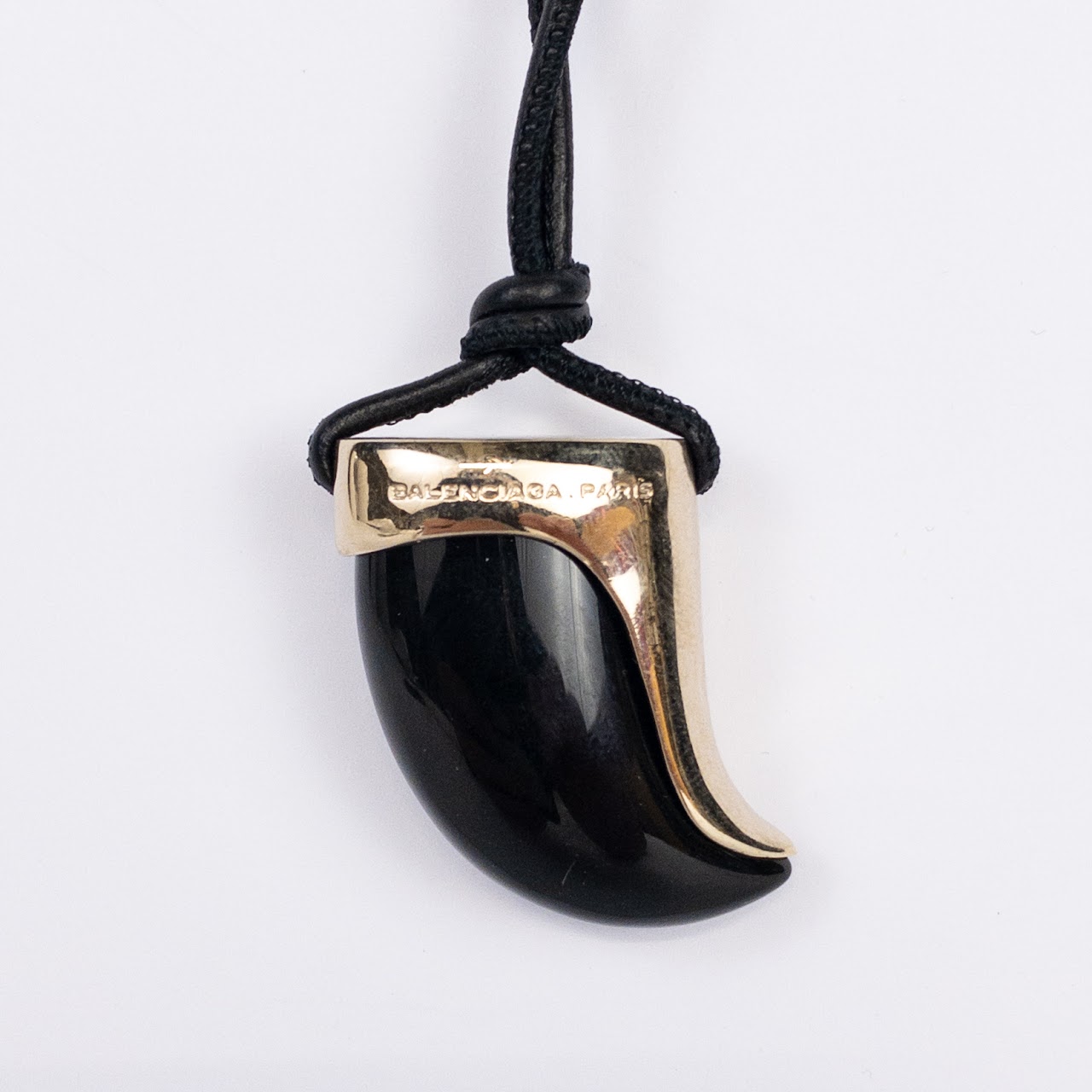 Balenciaga Onyx Claw Necklace