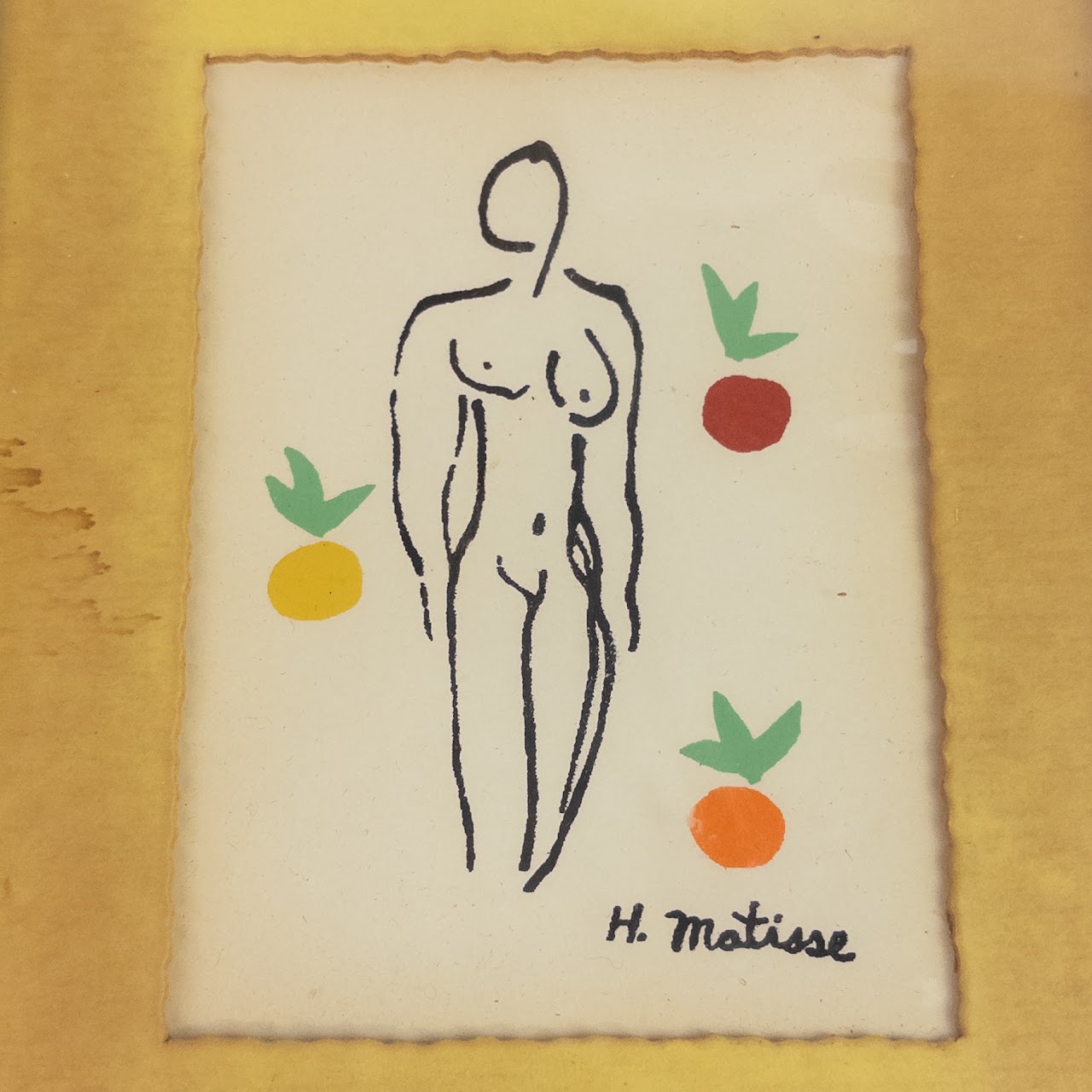 After Henri Matisse 'Nu Aux Oranges'  Miniature Silkscreen