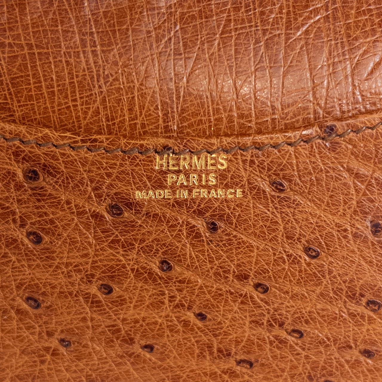 Hermès Ostrich Leather Pocket Agenda Cover