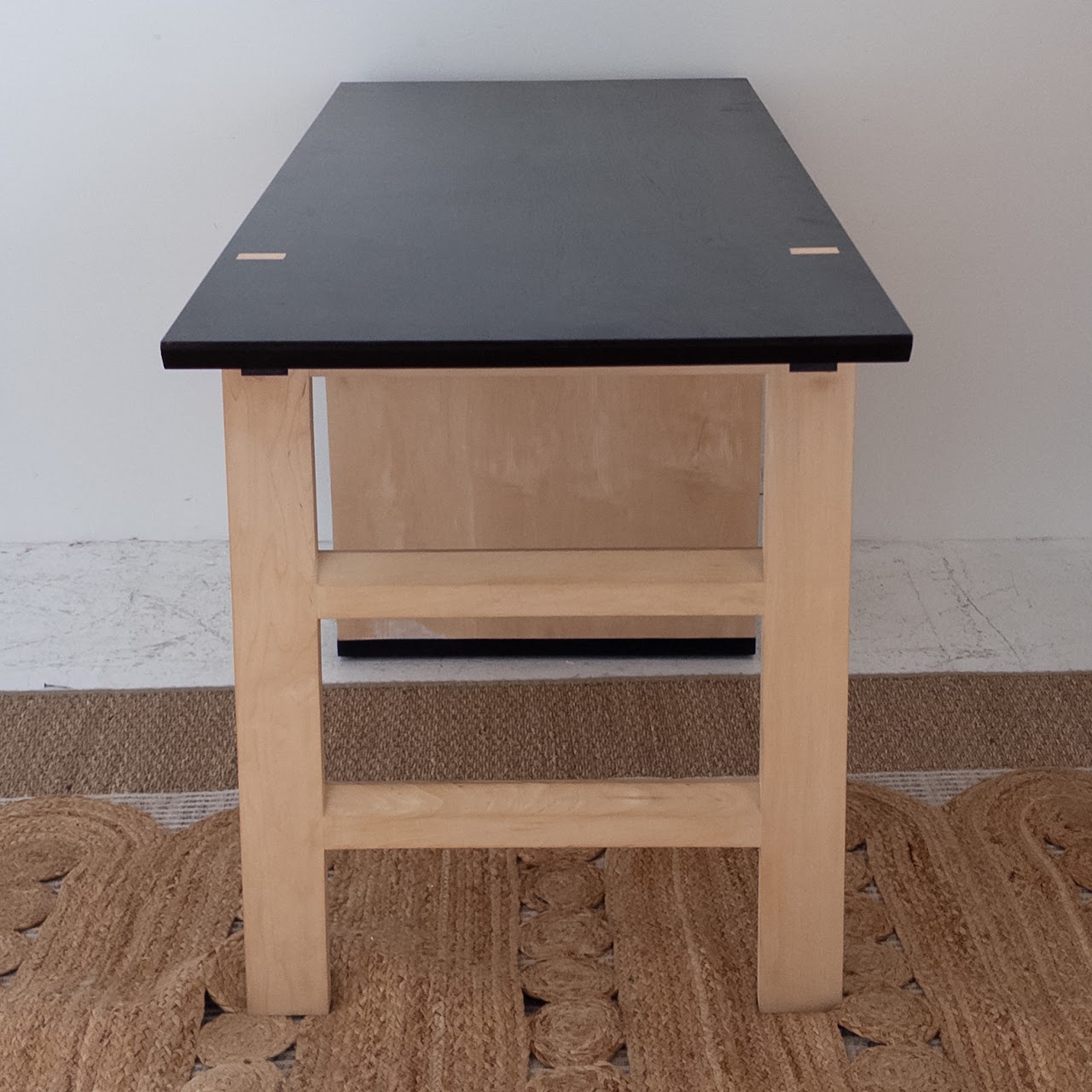 Contemporary Ebonized Maple Desk