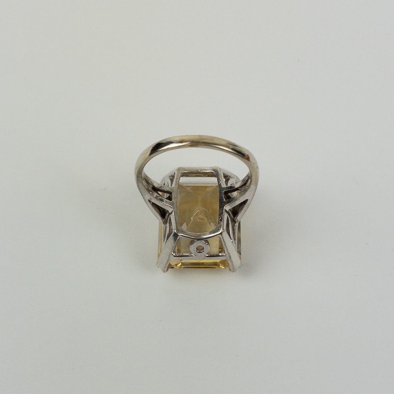 14K White Gold and Fluorite Ring