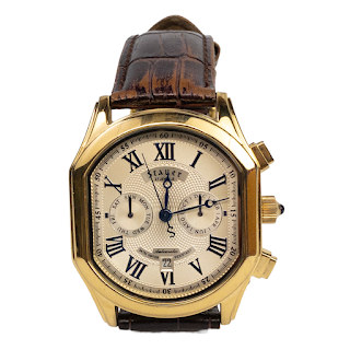 Stauer 'Meisterzeit' Triple Calendar Watch