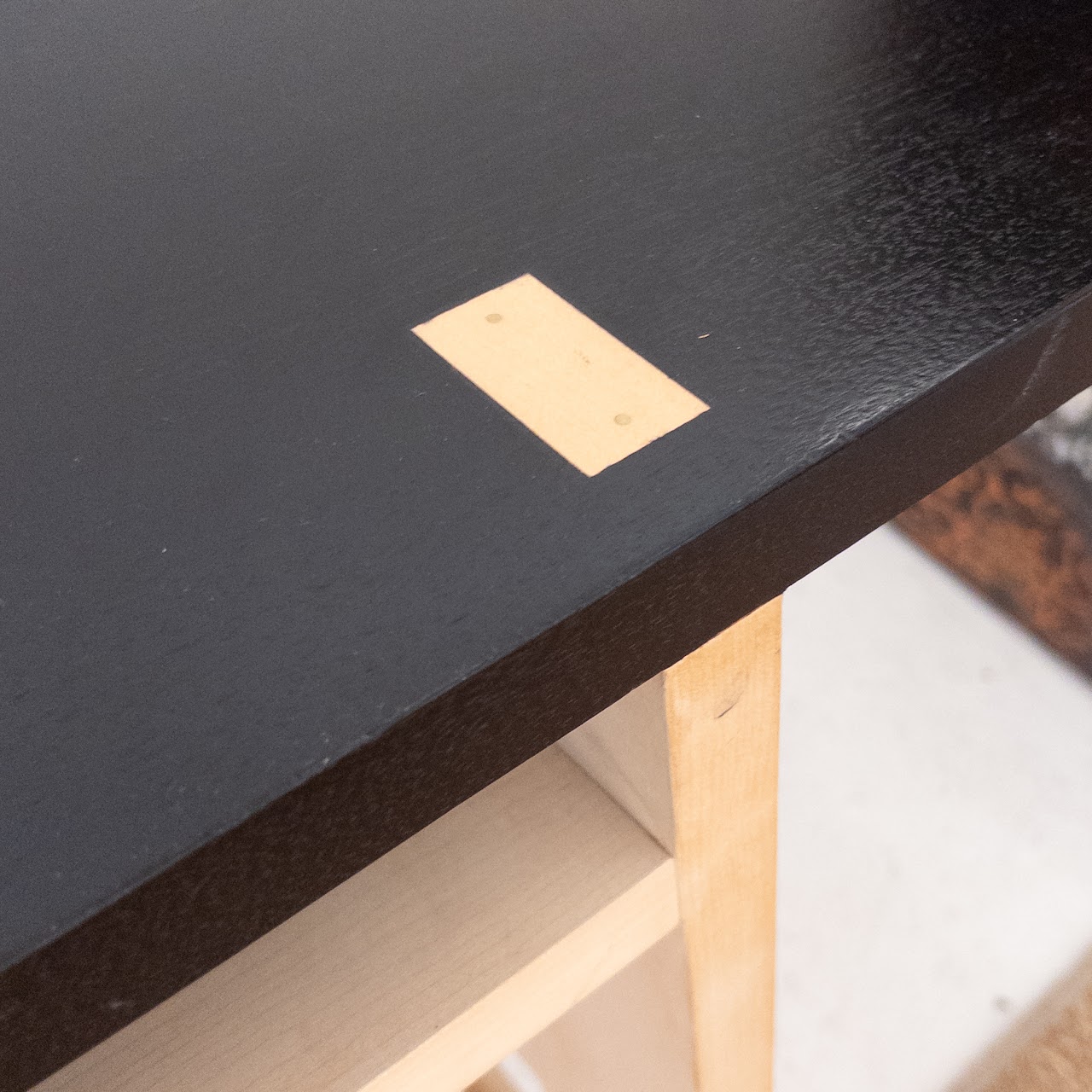 Contemporary Ebonized Maple Desk