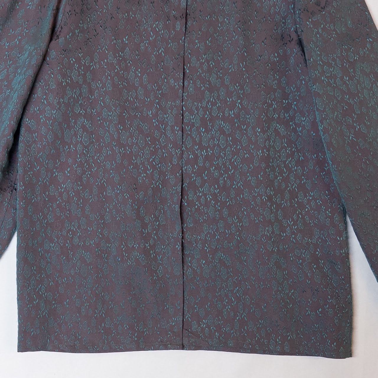 Lanvin Vintage Shot Silk Skirt Suit