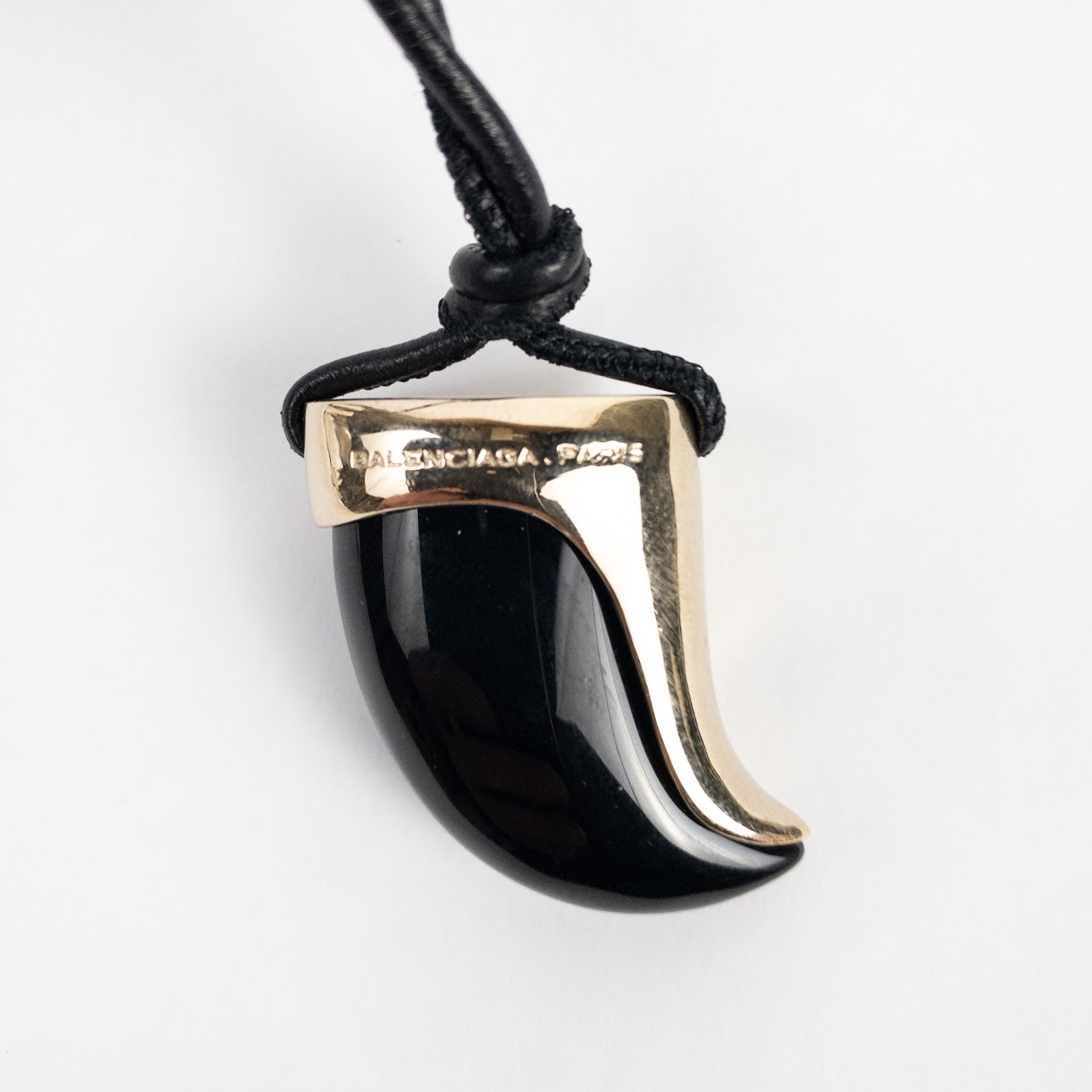 Balenciaga Onyx Claw Necklace