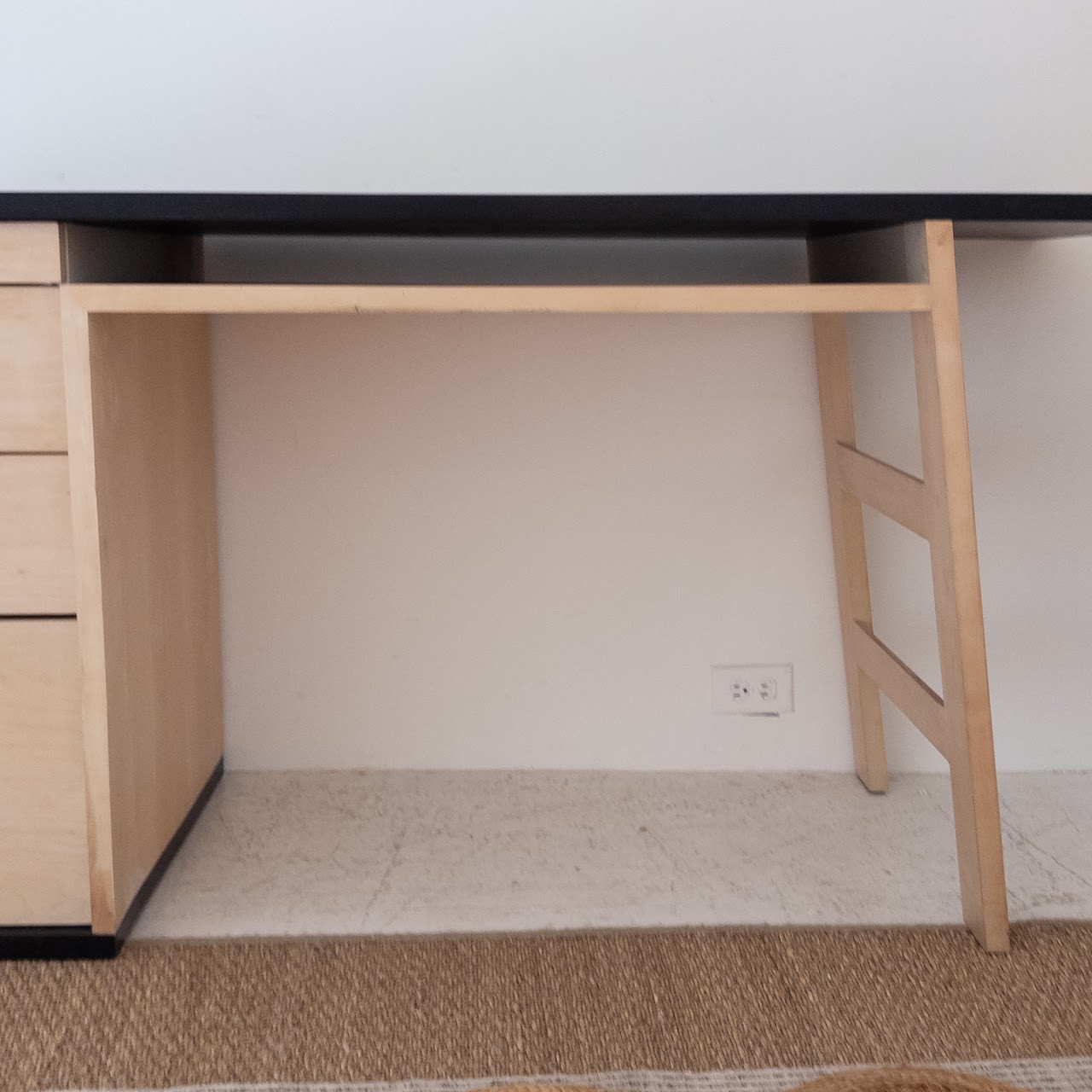 Contemporary Ebonized Maple Desk