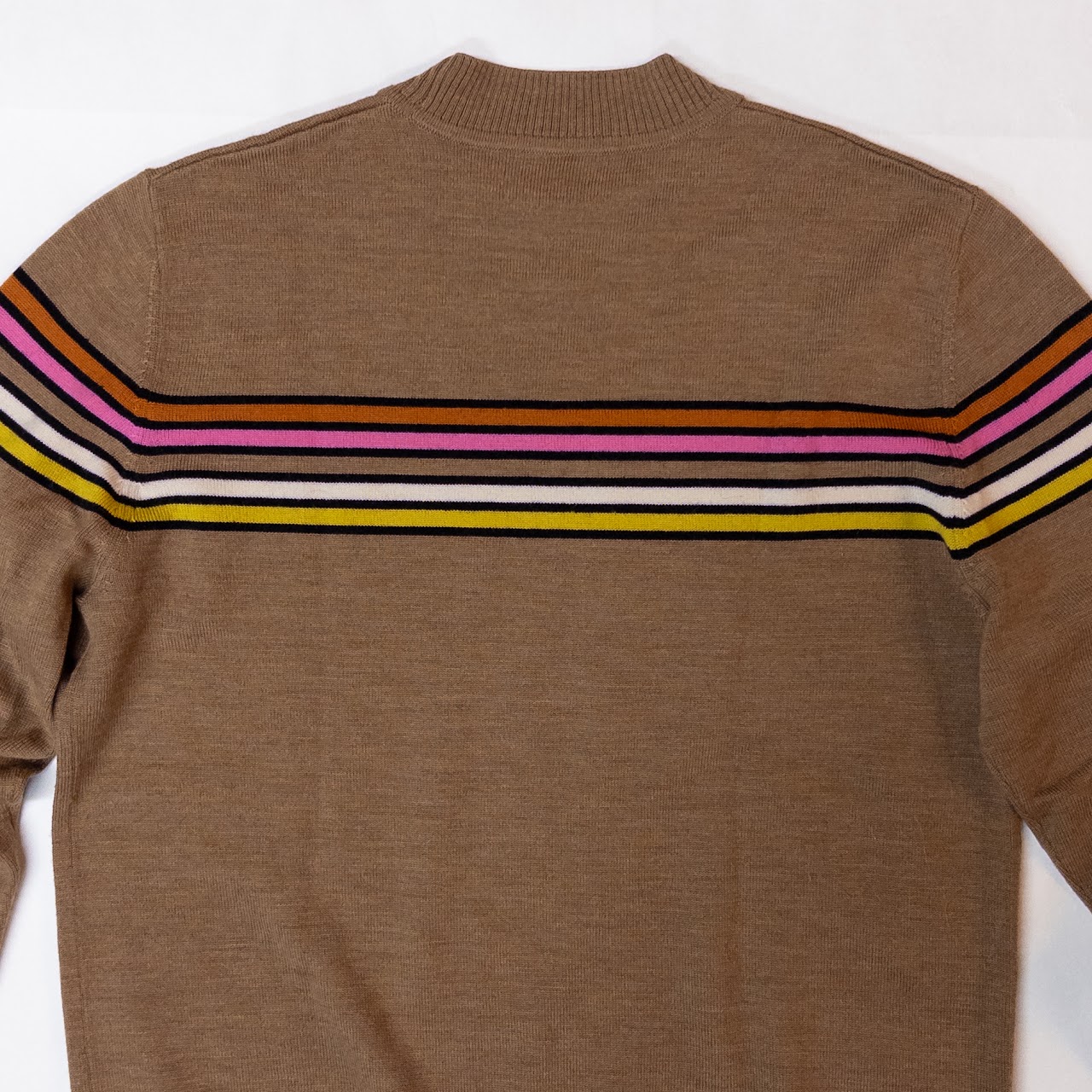 Dries Van Noten Striped Brown Sweater