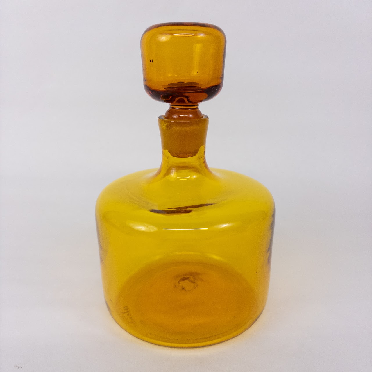 Blenko Round Art Glass Decanter