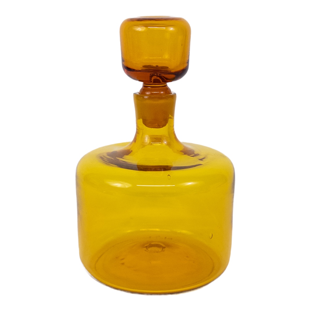 Blenko Round Art Glass Decanter