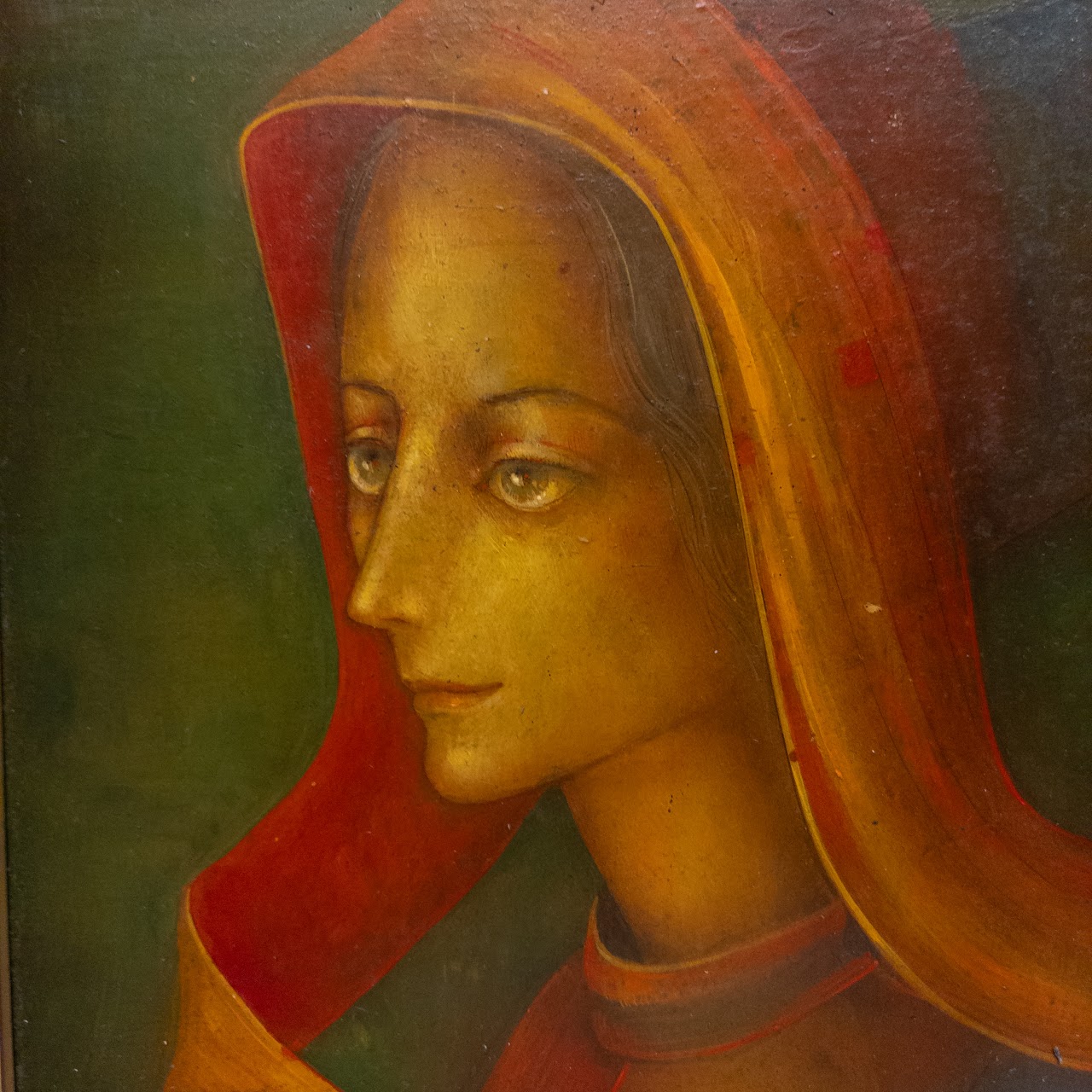 Mikhail Aleksandrov Signed Double Portrait Oil Painting