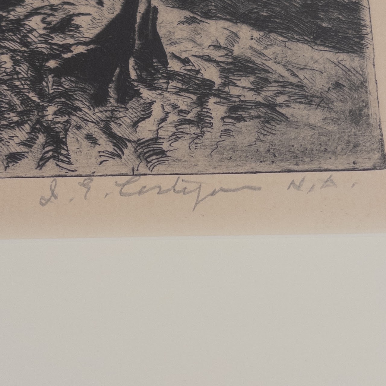 John Edward Costigan Signed 'Worker of the Soil' Etching