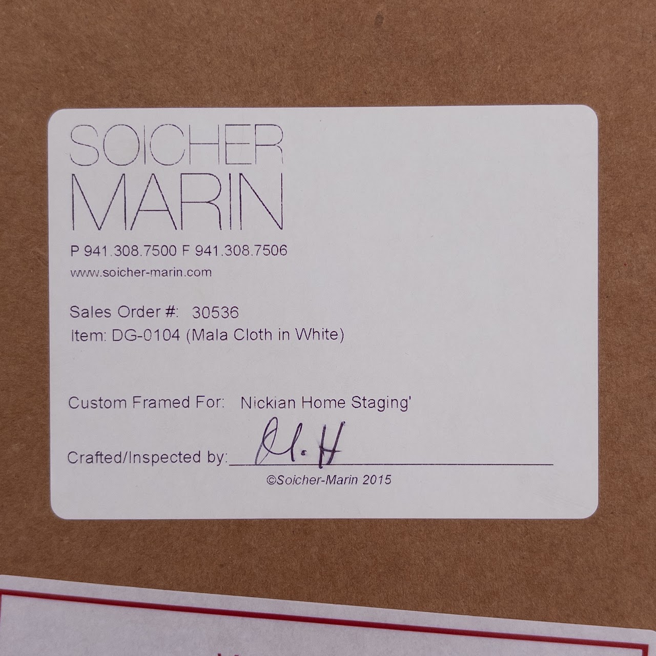 Soicher Marin Custom Framed Dana Gibson 'Mala Cloth In White' Giclée Print