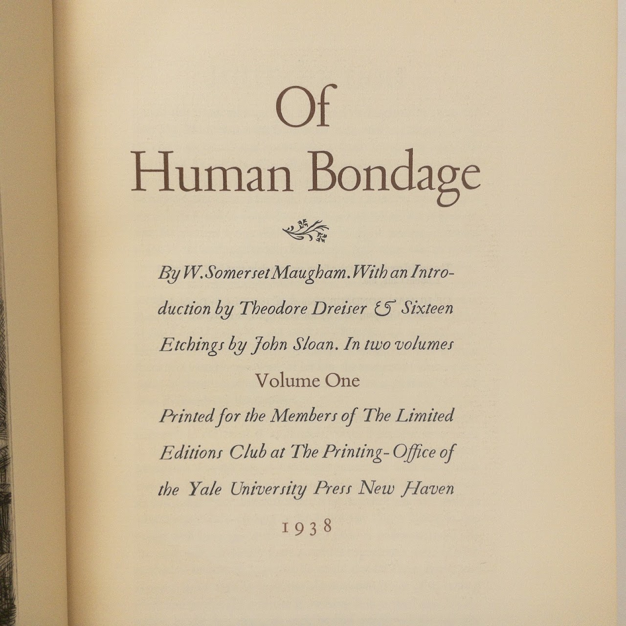 'Of Human Bondage' Two Volume Set