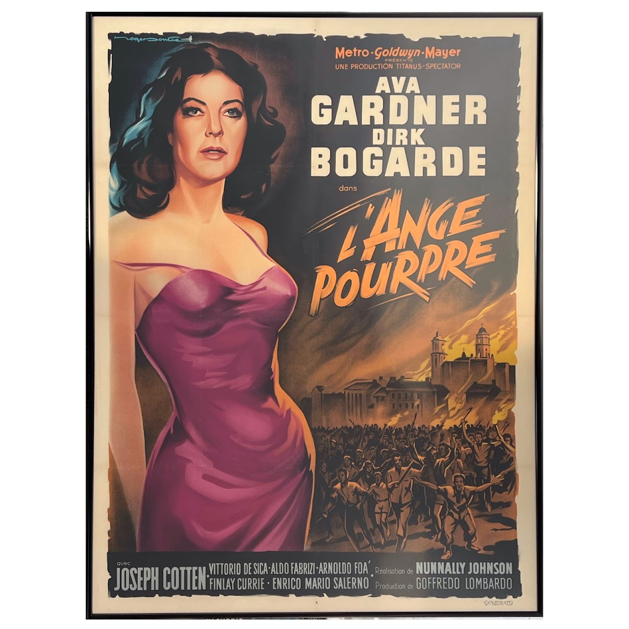 Ava Gardner 'The Angel Wore Red' Original French Movie Poster
