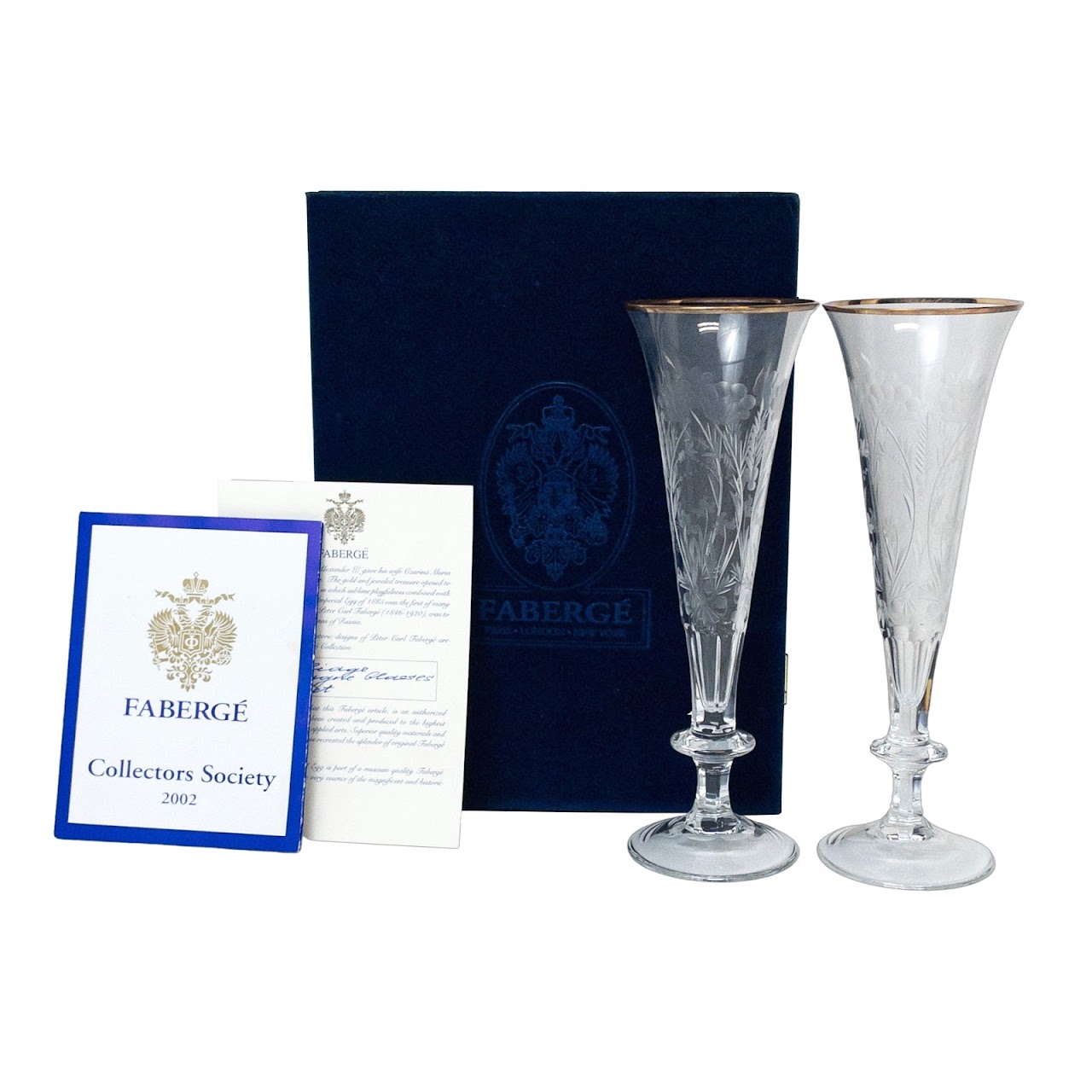 Fabergé Champagne Glasses Pair