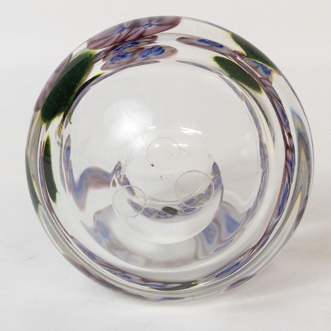 Art Glass SIGNED Short Vase