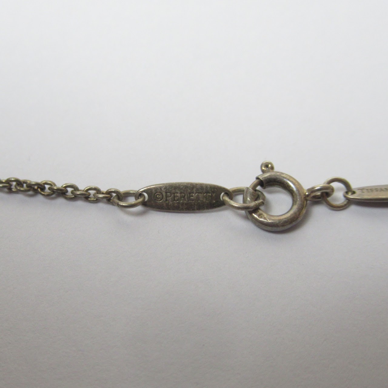 Tiffany & Co. Elsa Peretti Sterling Silver Teardrop Charm Necklace