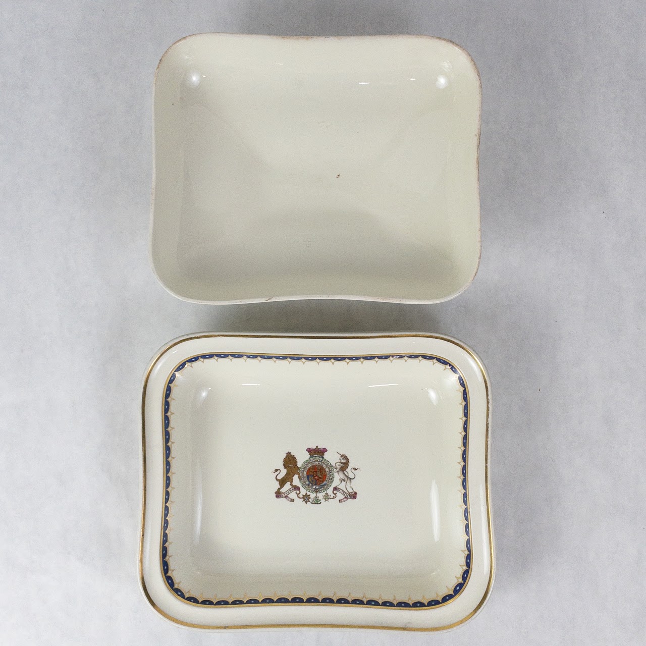 Wedgewood Creamware Royal Arms Covered Serving Dish