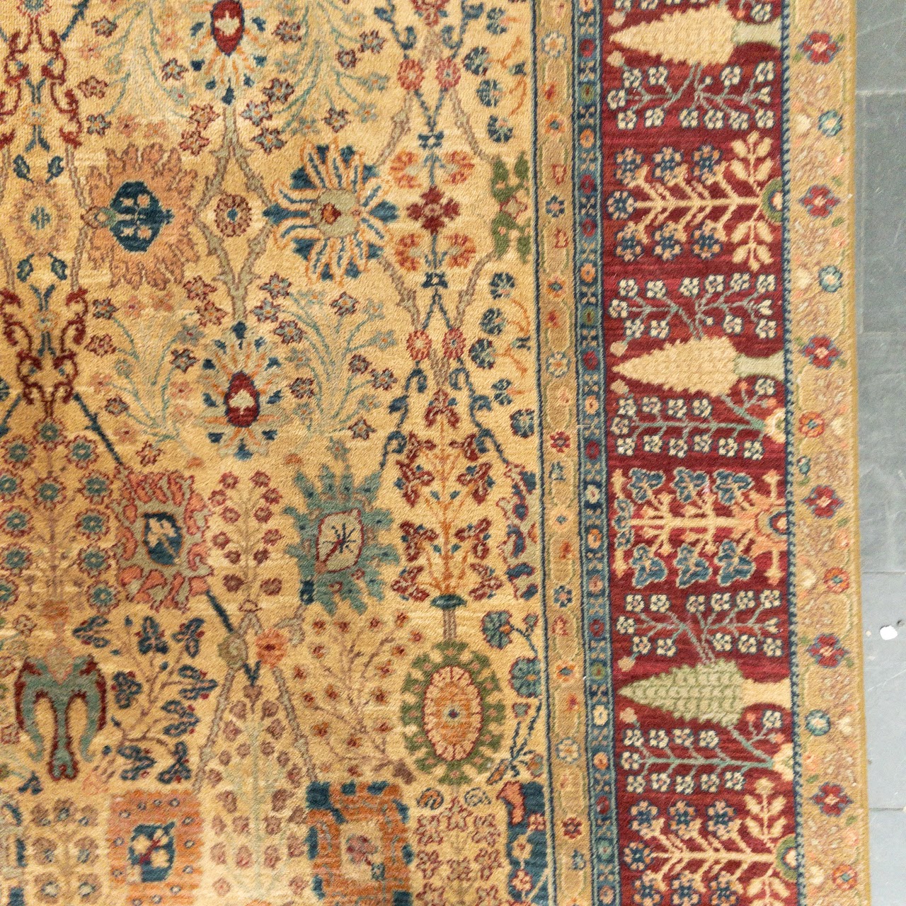 Samovar Teawash Karastan Persian Vase Wool Rug