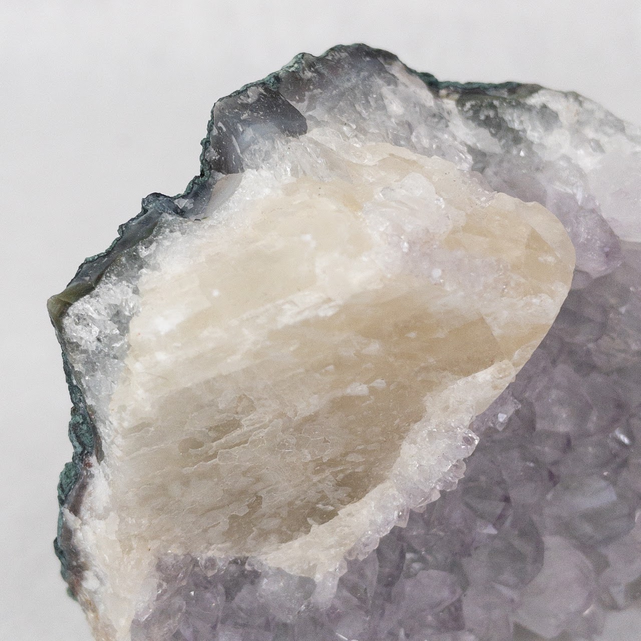 Amethyst & Calcite Crystal Specimen