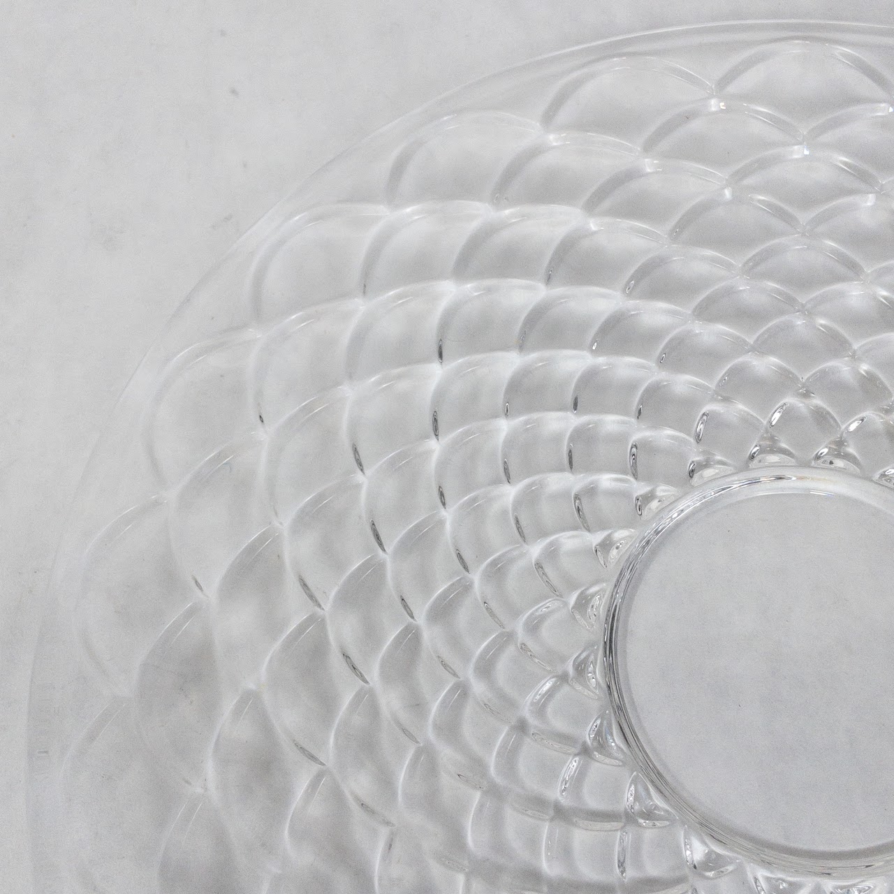 Tiffany & Co. Crystal Scaled Serving Dish