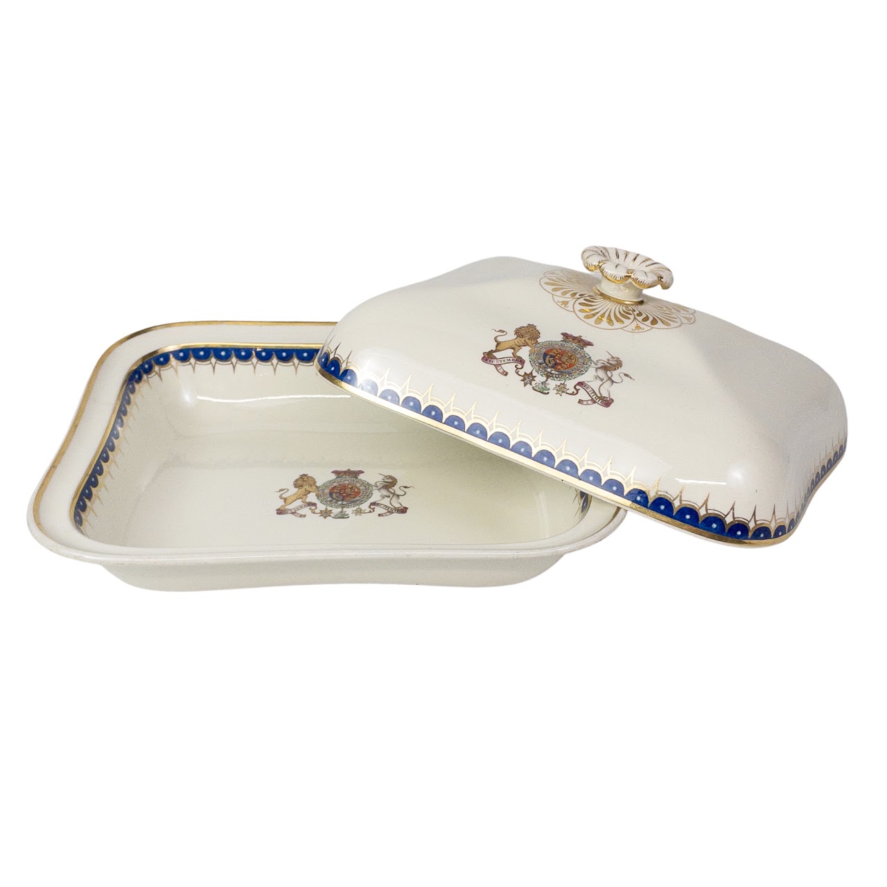 Wedgewood Creamware Royal Arms Covered Serving Dish