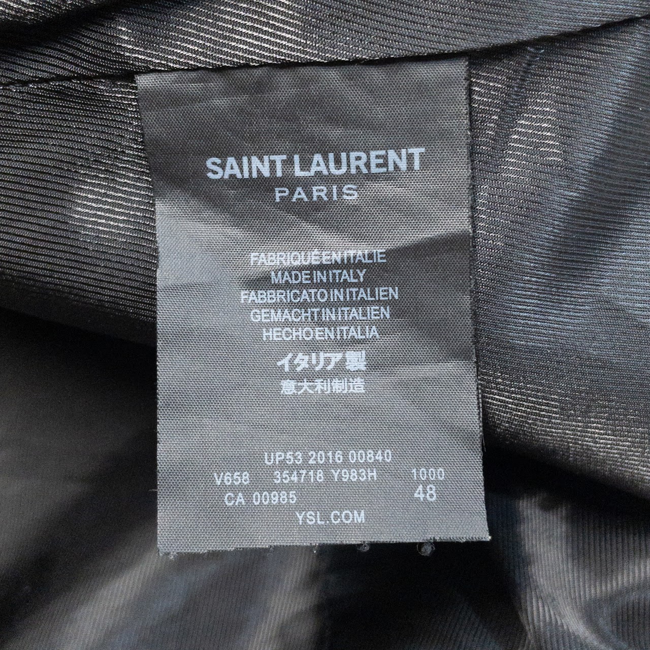 Saint Laurent Paris Motorcycle Jacket