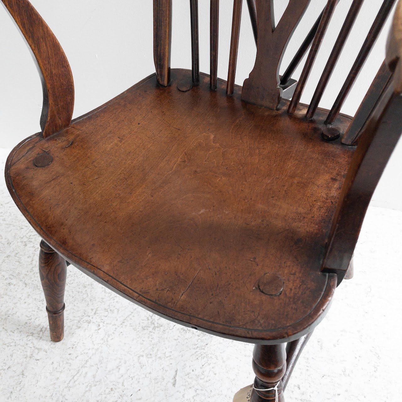 Antique Wood Spindle Chair