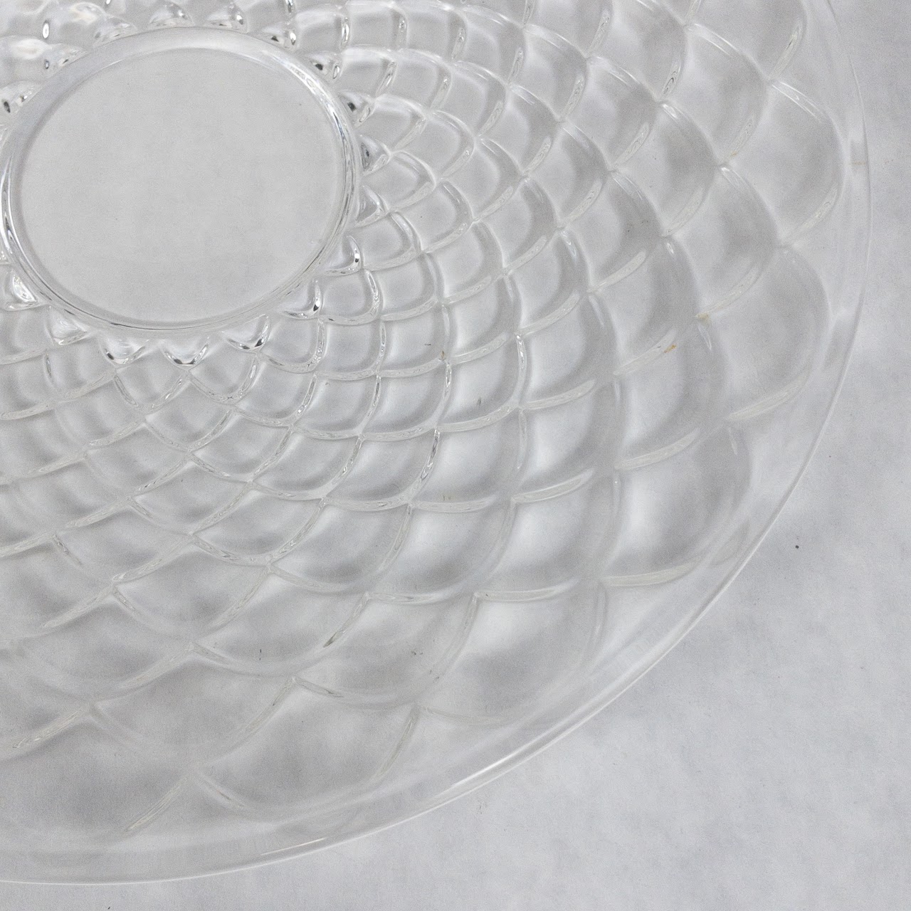 Tiffany & Co. Crystal Scaled Serving Dish