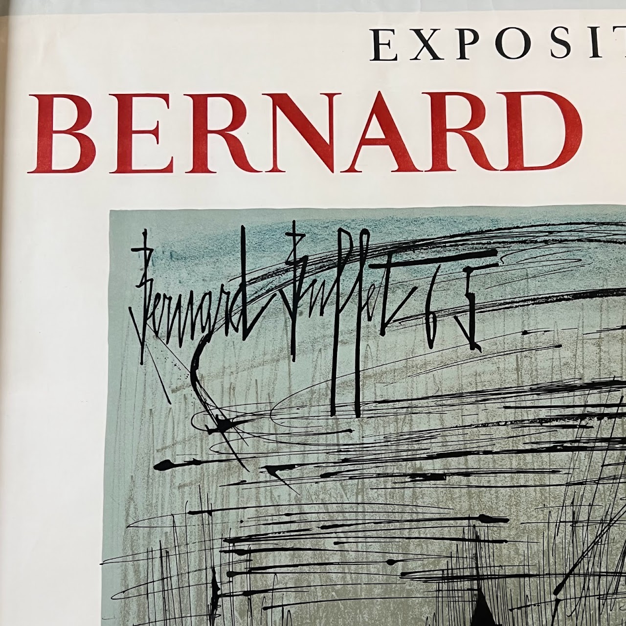 Bernard Buffet 'Exposition Bernard Buffet, Château de Culan' Lithograph