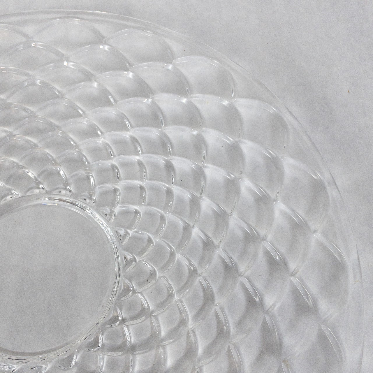 Tiffany & Co. Crystal Scaled Serving Dish