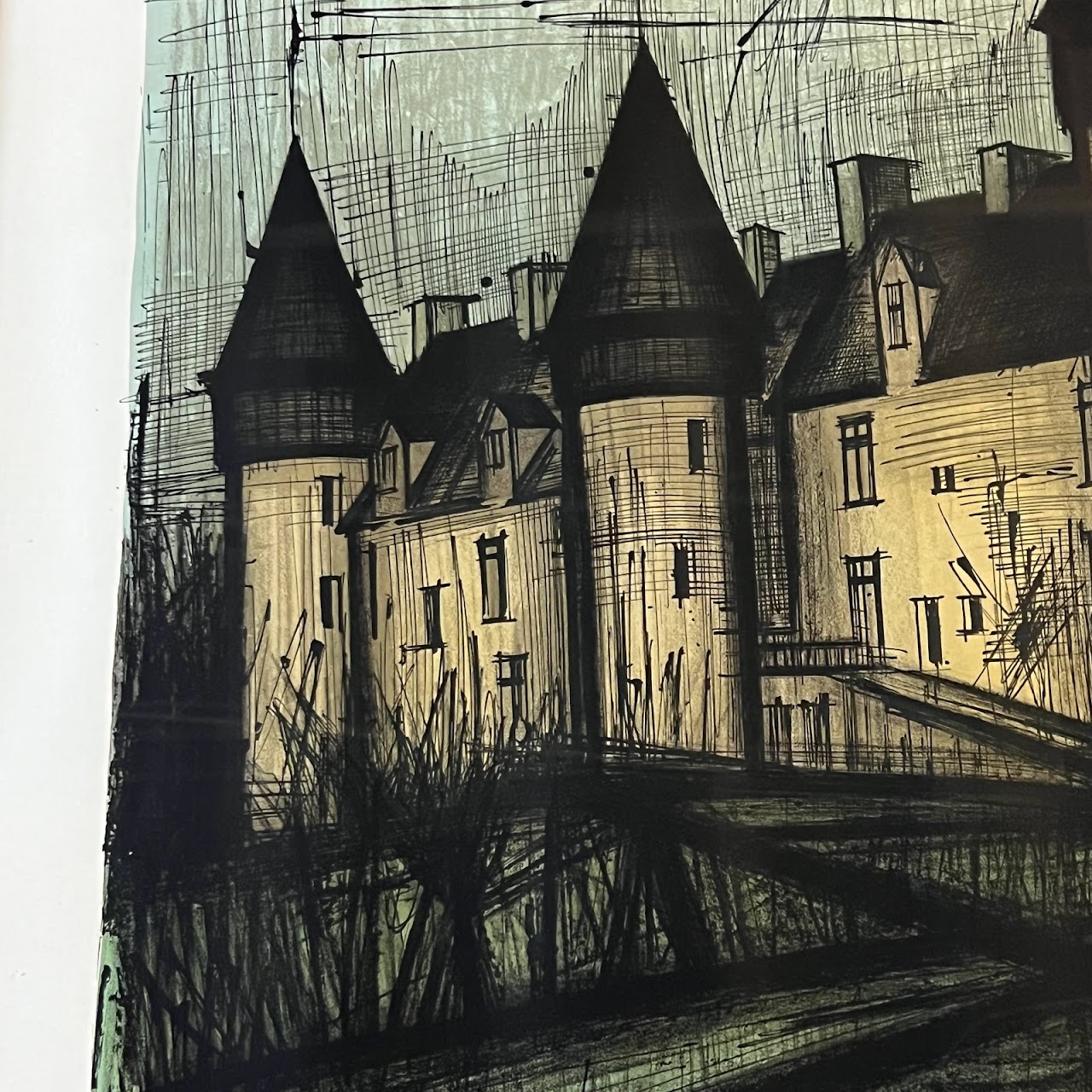 Bernard Buffet 'Exposition Bernard Buffet, Château de Culan' Lithograph